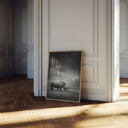 Póster de la tormenta de rinocerontes solitarios