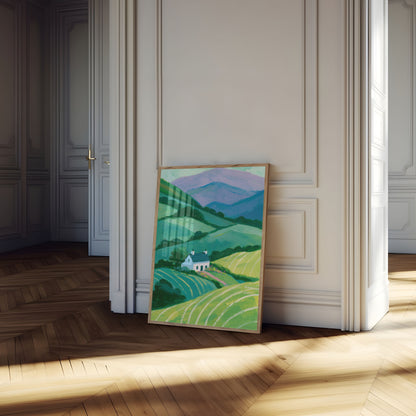 Rolling Countryside Landscape Poster