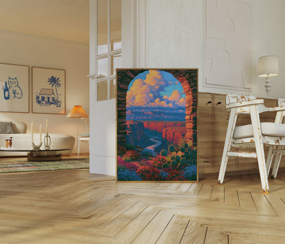 Poster Paesaggio Canyon Deserto