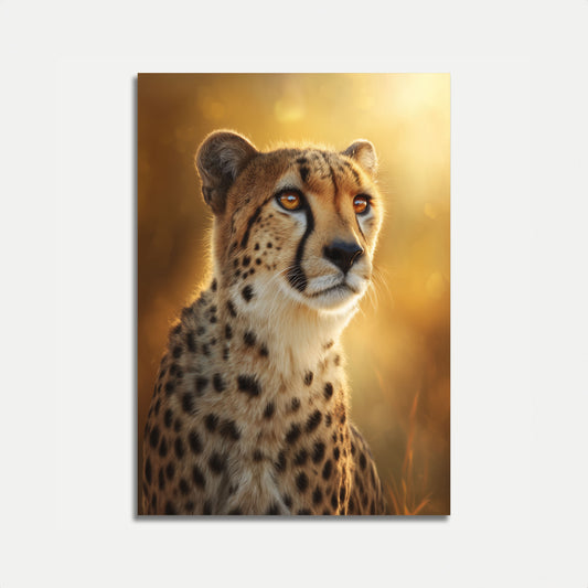Golden Hour Cheetah Majesty Poster