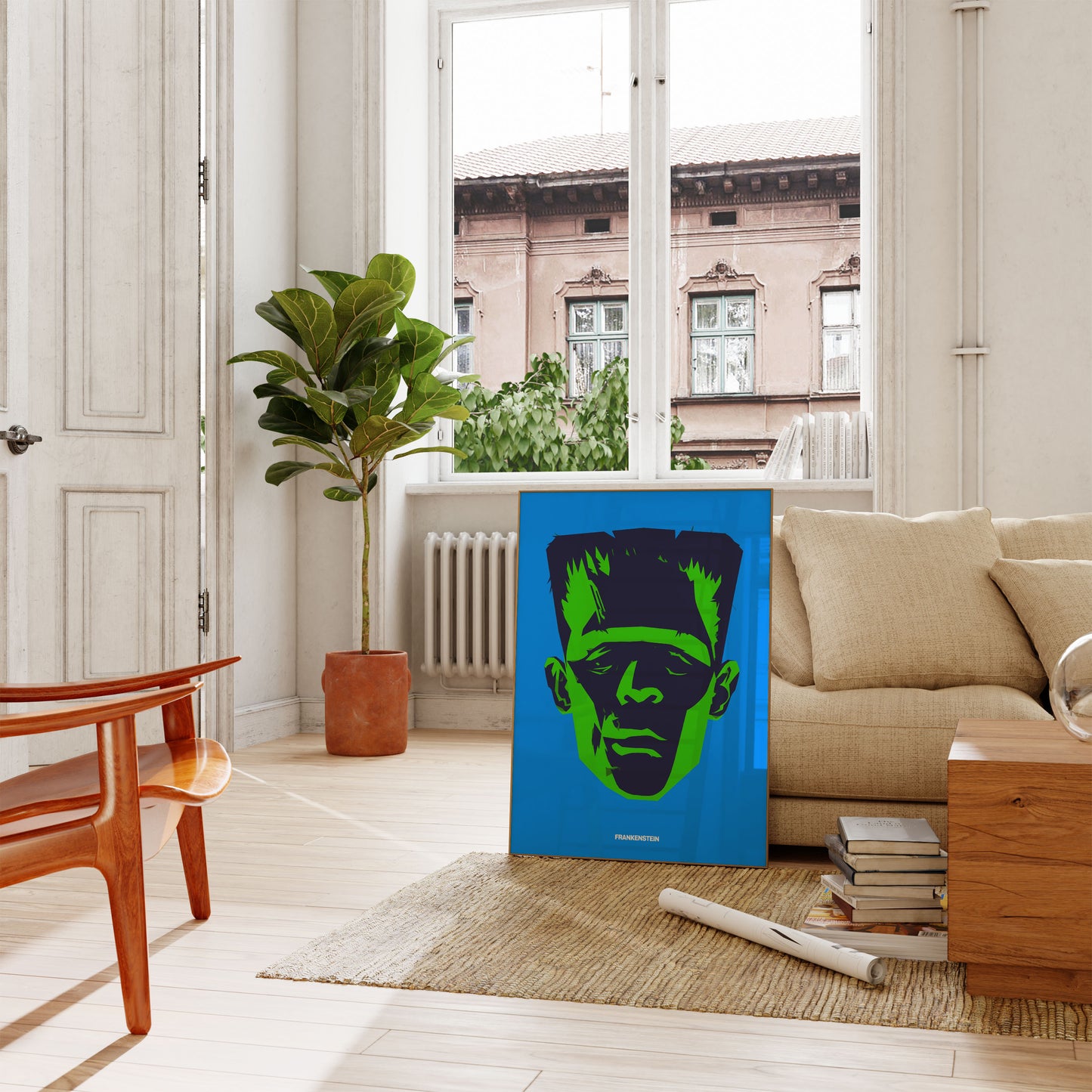 Frankenstein Monster Pop Art Poster