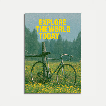 Avventura in Bicicletta attraverso il Prato Poster
