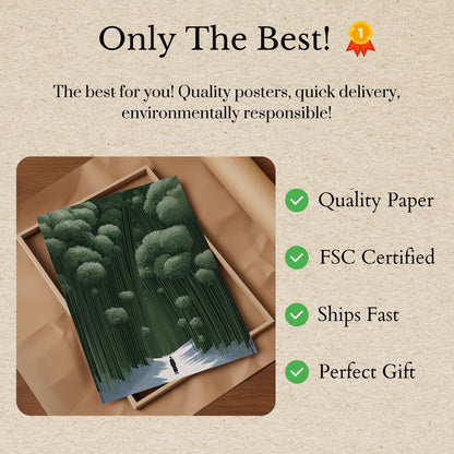 Solitary Journey Through Forest Poster