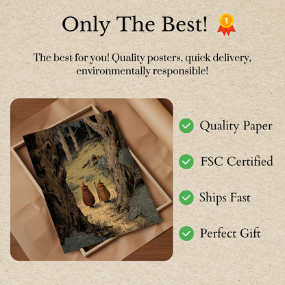 Mystical Forest Wizards Poster