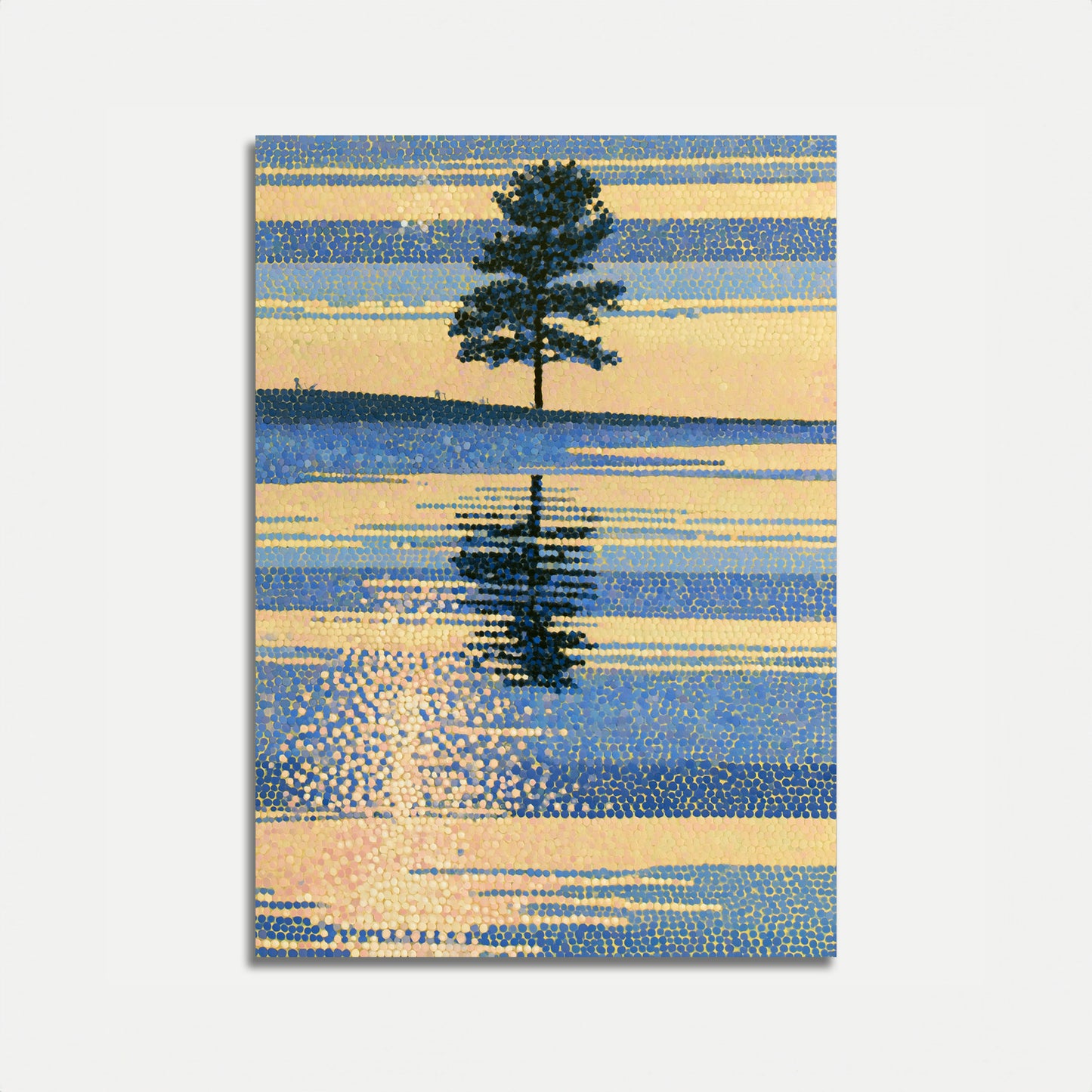 Serene Boom Reflectie Poster