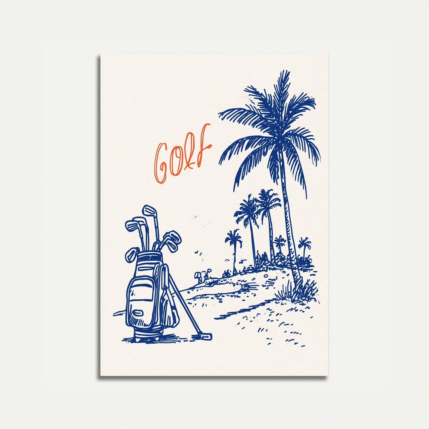 Tropical Golf Course Poster