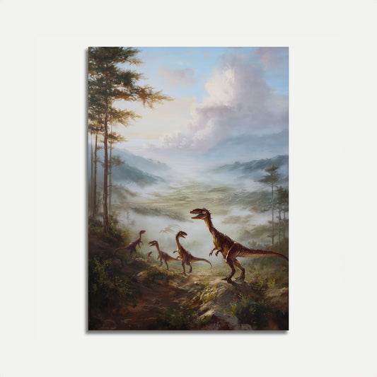 Dinosaur Valley Misty Morning Poster