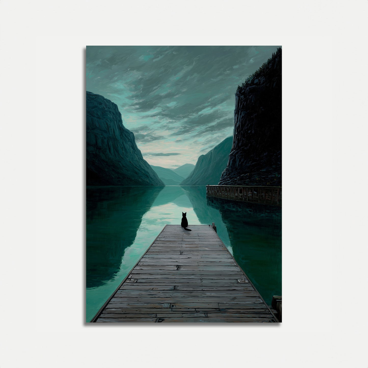 Black Cat Mountain Lake Poster