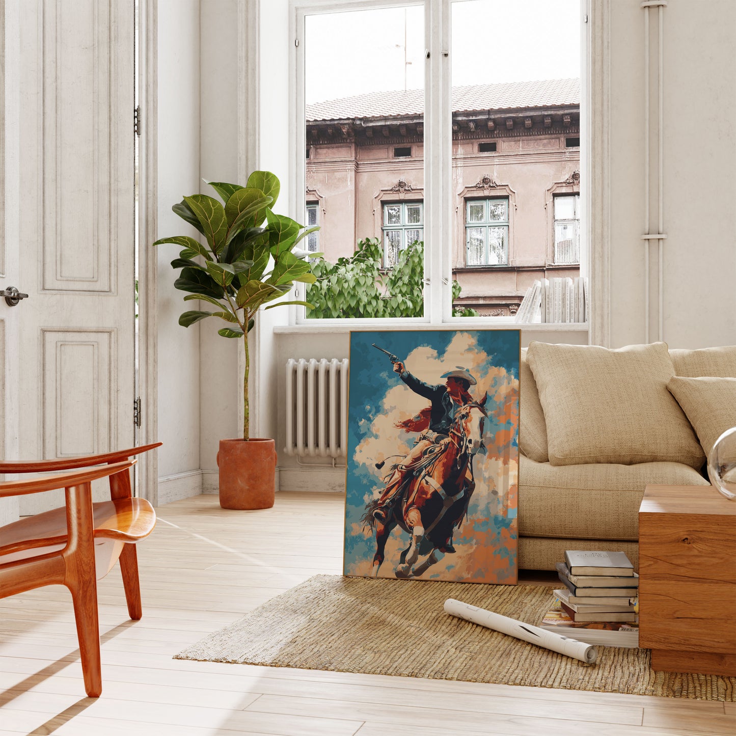 Cowboy Gunslinger Gallop Poster