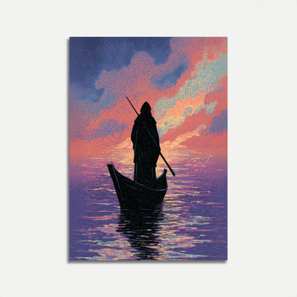 Gondolier at Sunset Poster