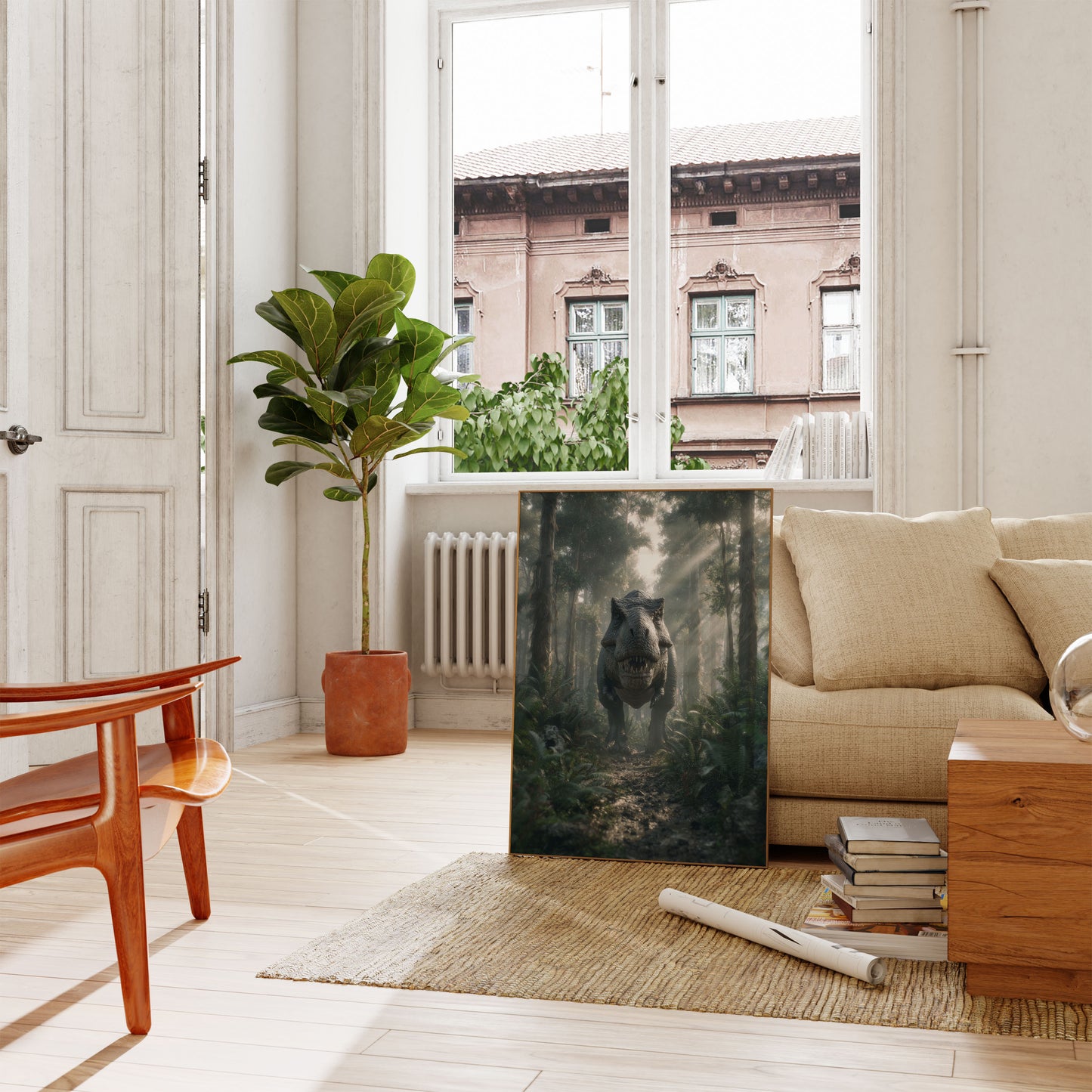 Prehistoric Forest Predator Poster