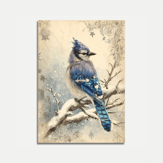 Poster Blu Jay Inverno Neve