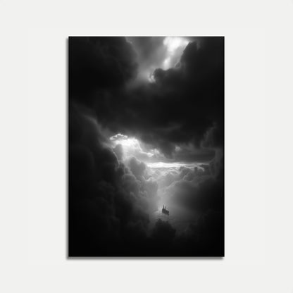 Stormy Voyage Through Clouds Poster