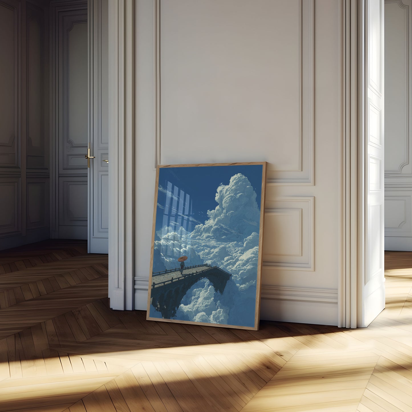 Clouds Bridge Dreamscape Poster