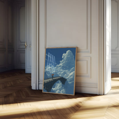 Clouds Bridge Dreamscape Poster