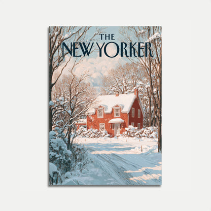 Snowy New Yorker Winter Poster