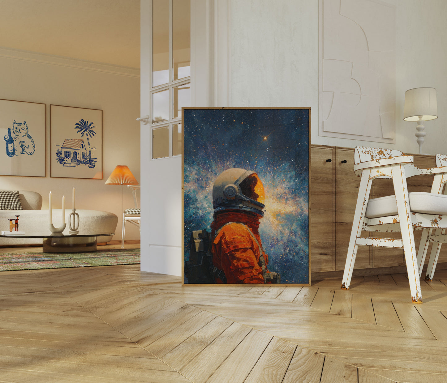 Cosmic Solitude Astronaut Poster