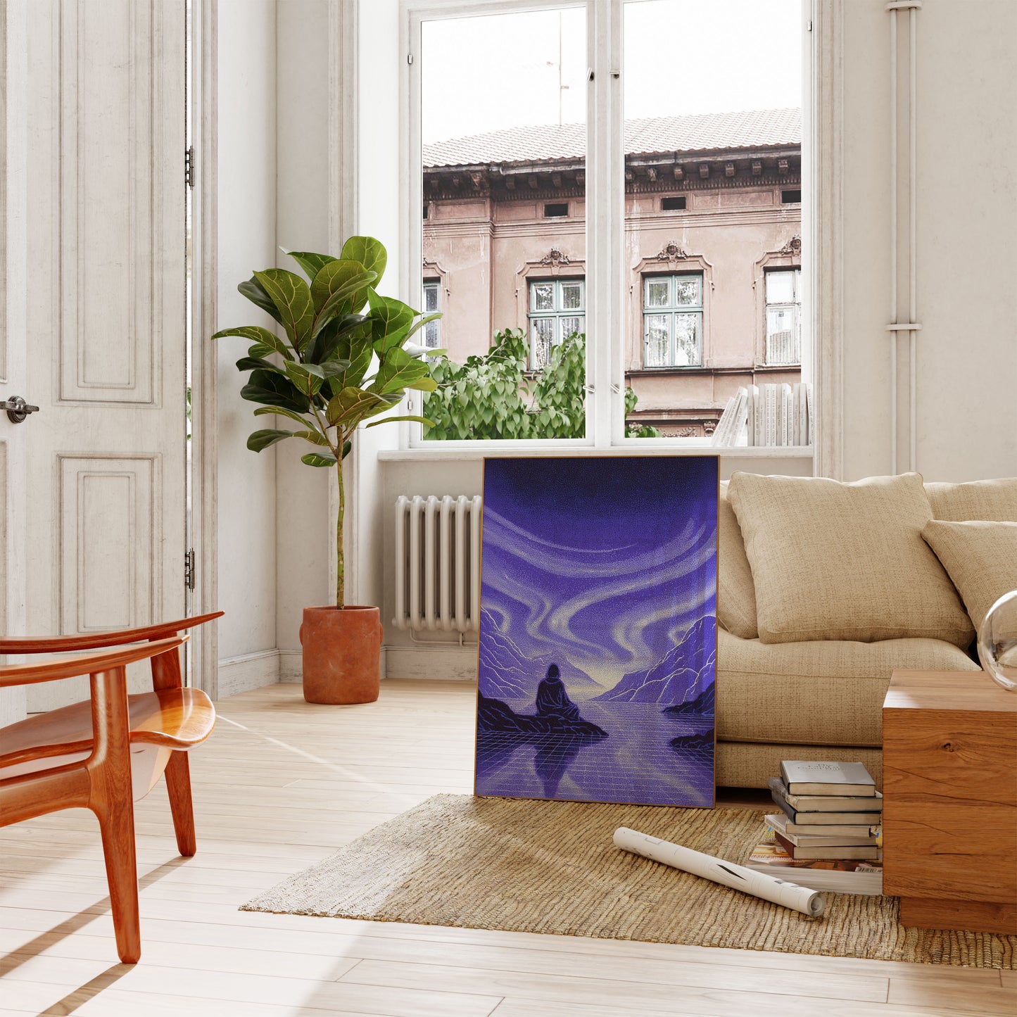 Meditation by Starlit Waters Poster