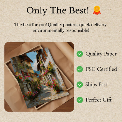 Affiche du Village de la Rue aux Fleurs Européennes