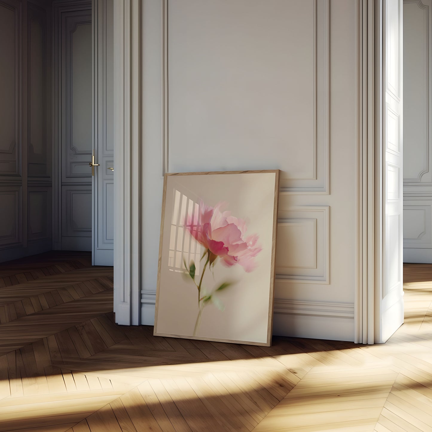 Zart rosa nejlikoblomma affisch