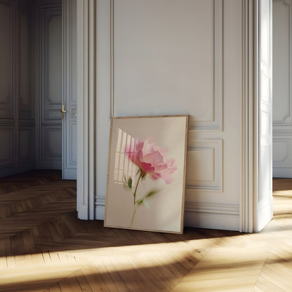 Zart rosa nejlikoblomma affisch