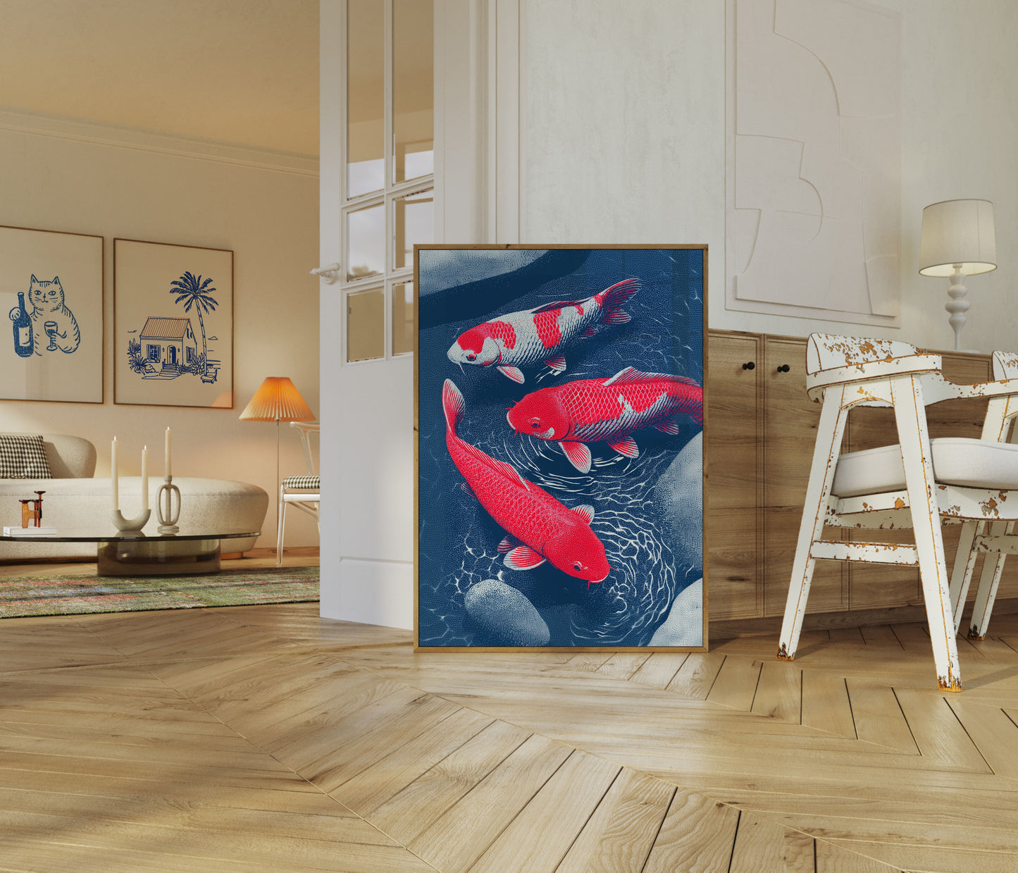 Koi Fish Harmony Poster