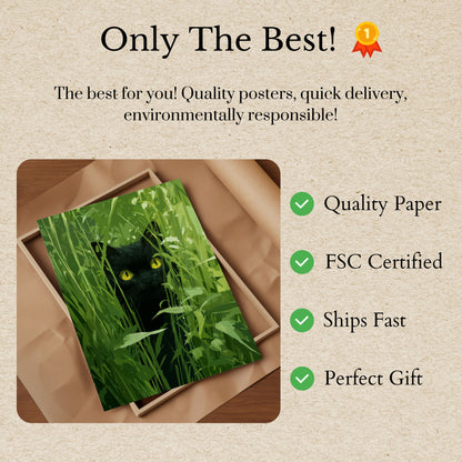 Smaragdblick Katzen-Poster