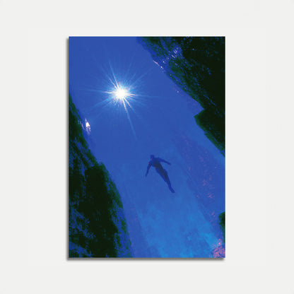 Underwater Canyon Diving Poster