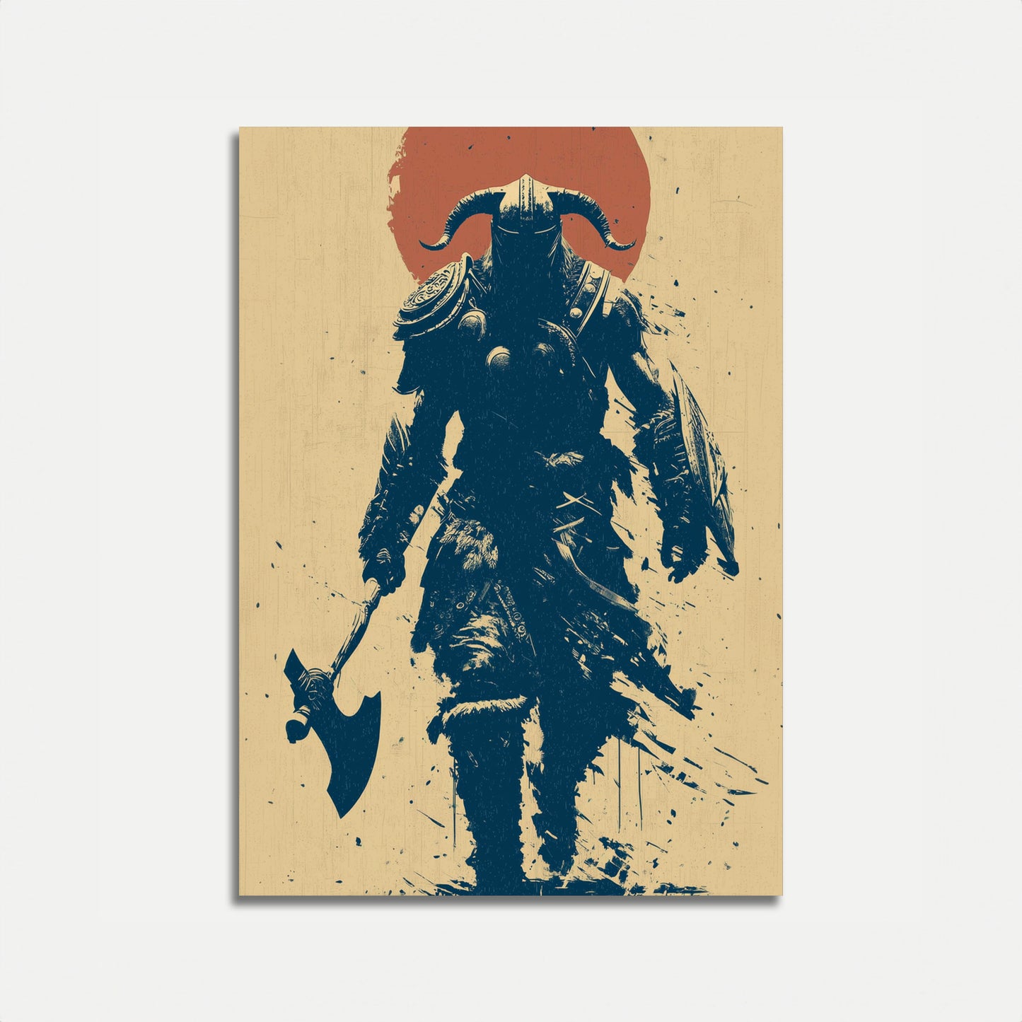 Wilder Wikinger-Krieger Poster