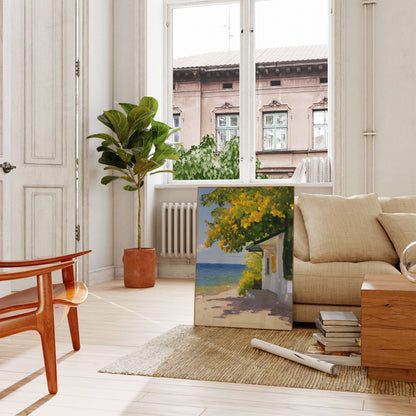 Sunny Coastal Retreat Poster