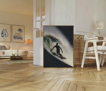 Surf's Celestial Curl Poster