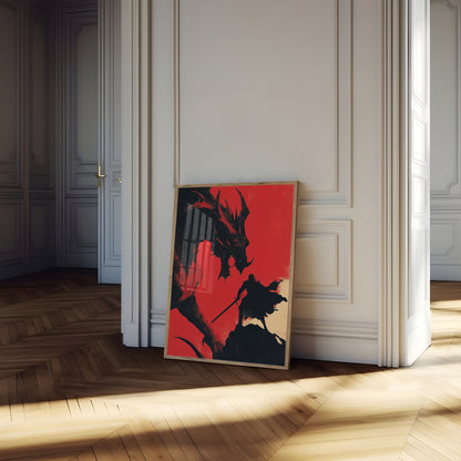 Dragon Knight Epic Battle Poster