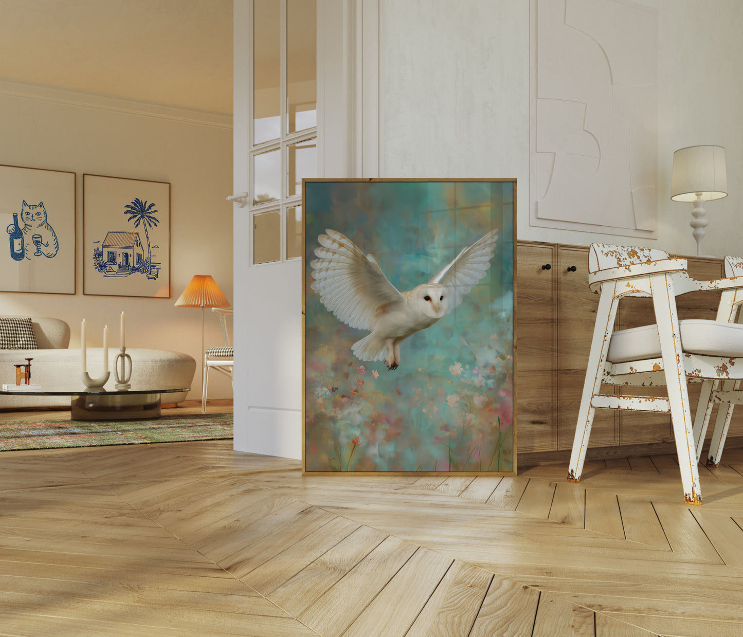 Stille Flugt Slørugle Plakat