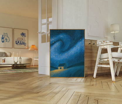 Poster Notte Stellata sul Cottage