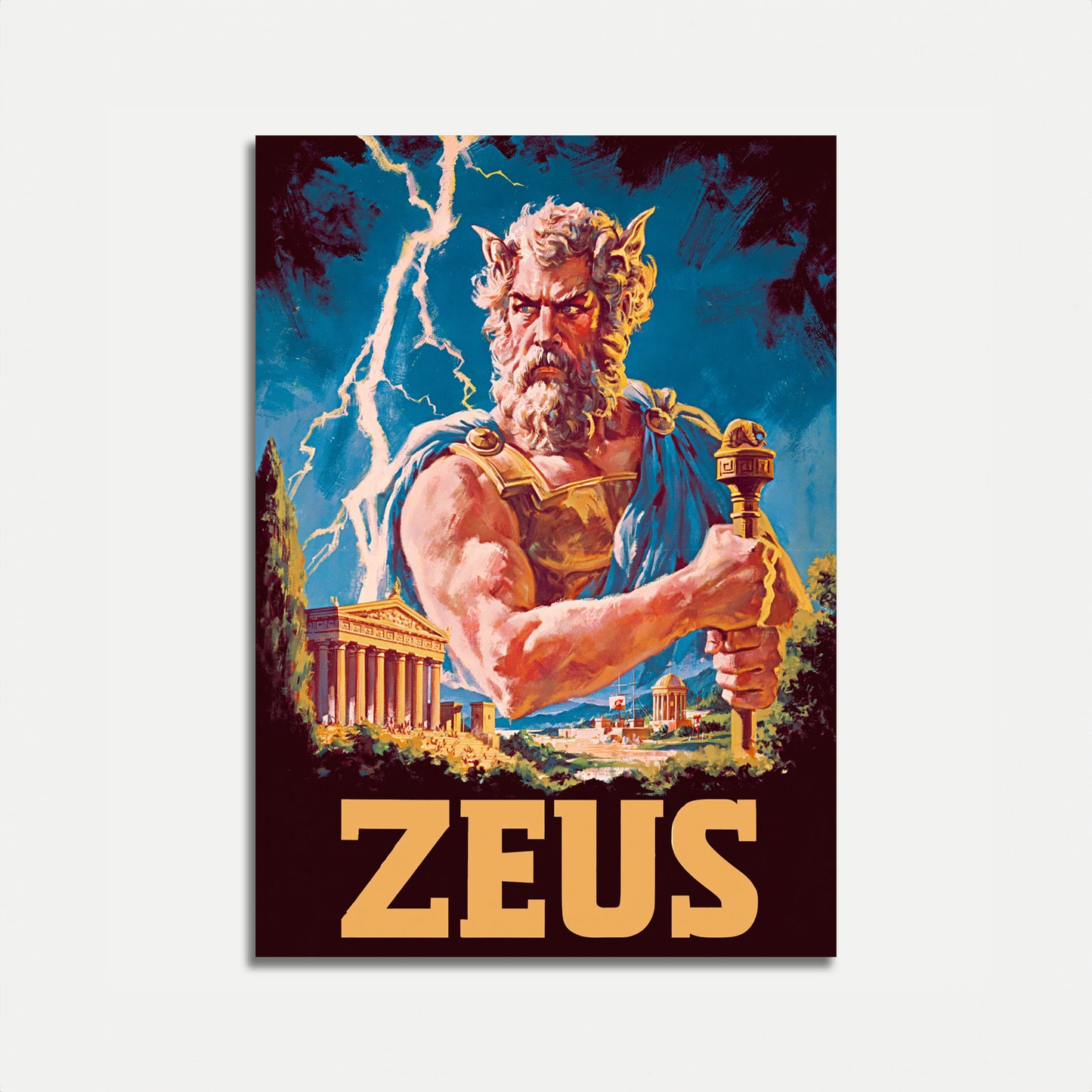 Zeus King of Gods Poster