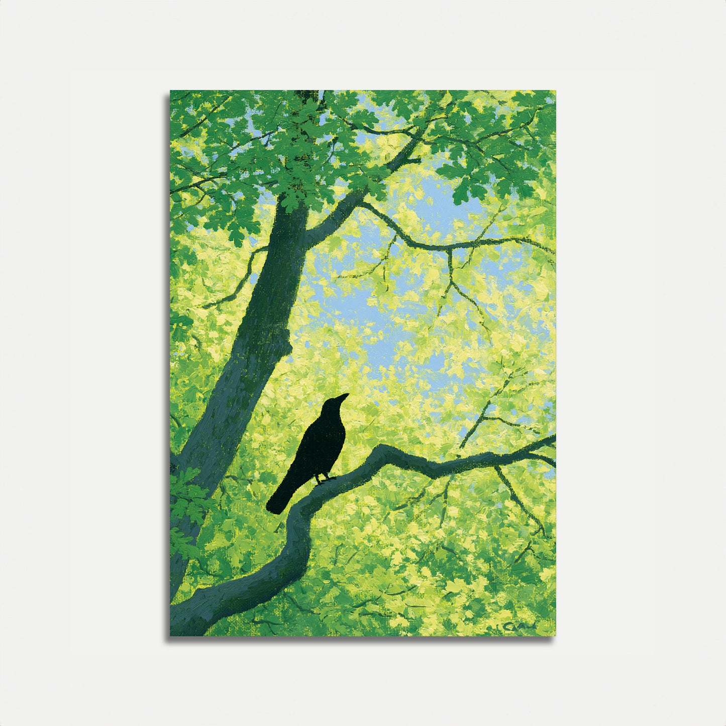 Bird in Summer Trees Poster