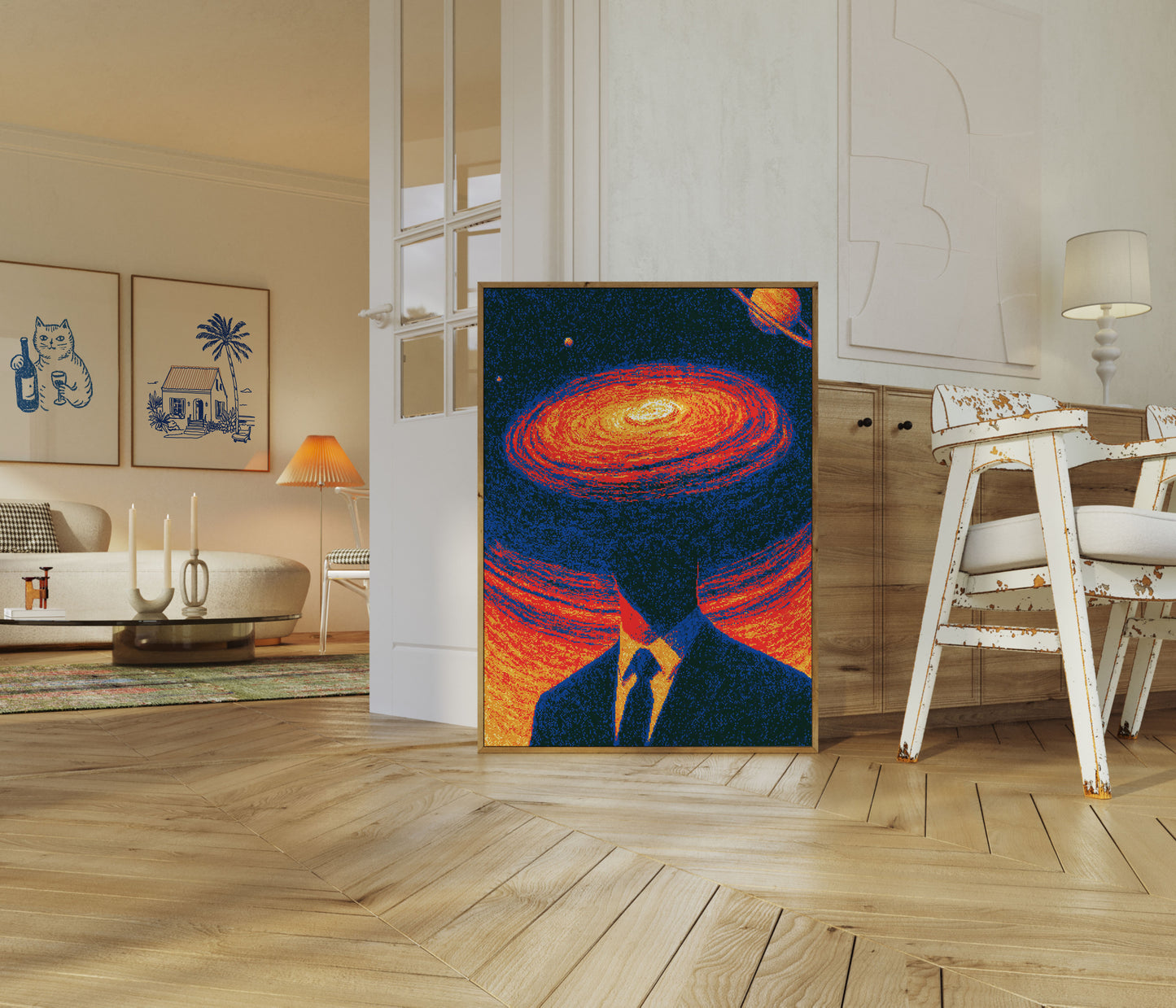 Kosmische Galaxy Spiraal Poster