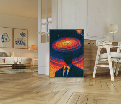 Kosmische Galaxy Spiraal Poster