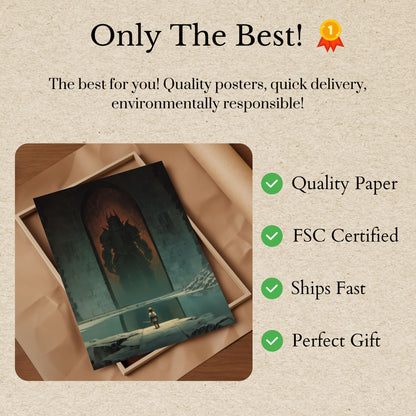 Poster di Battaglia Fantasy del Cavaliere Oscuro