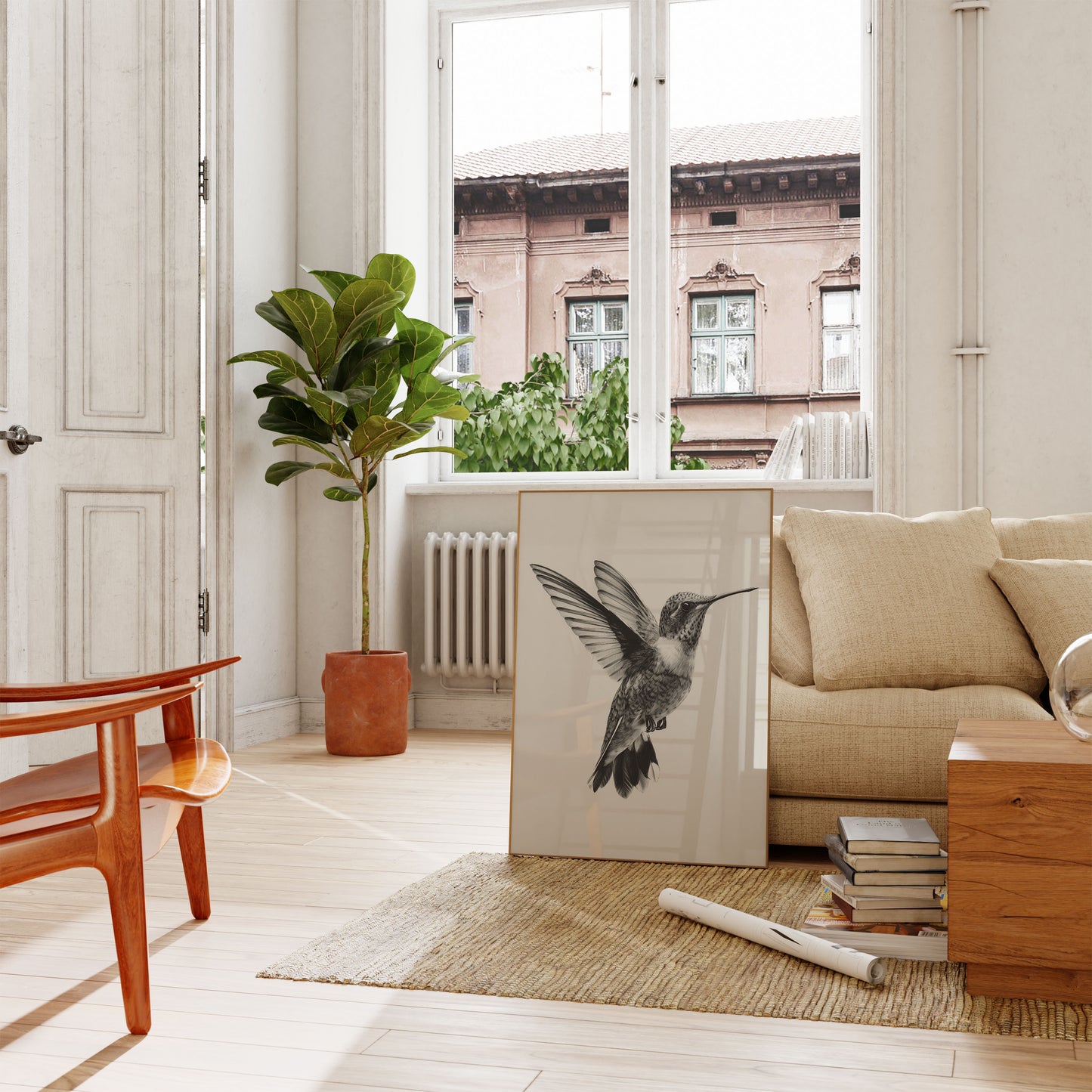Poster di Volo di Colibrì Elegante