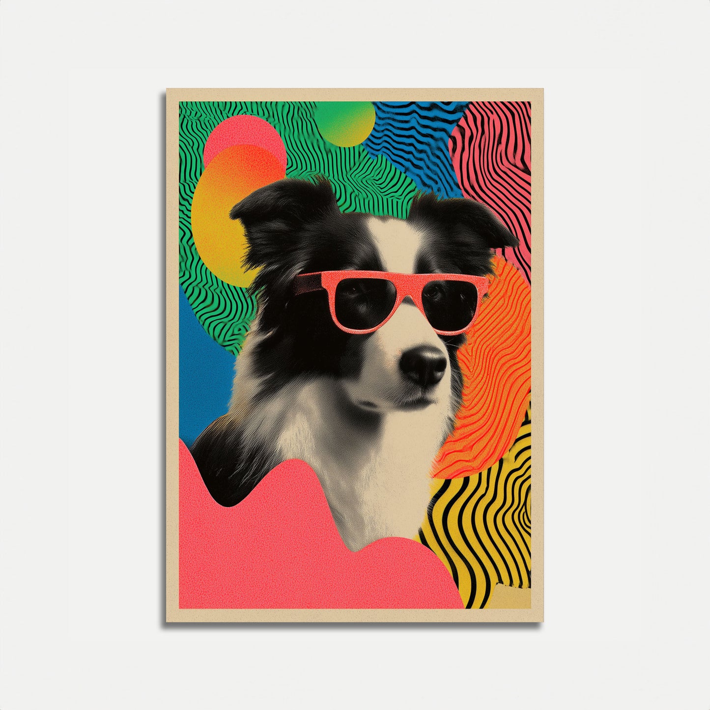 Cool Dog Sunglasses Poster