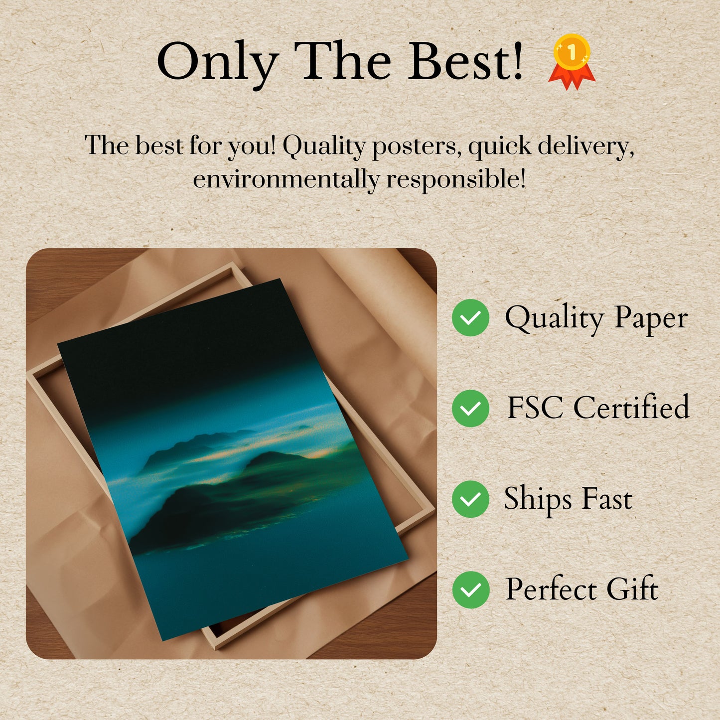 Ethereal fjellåke plakat