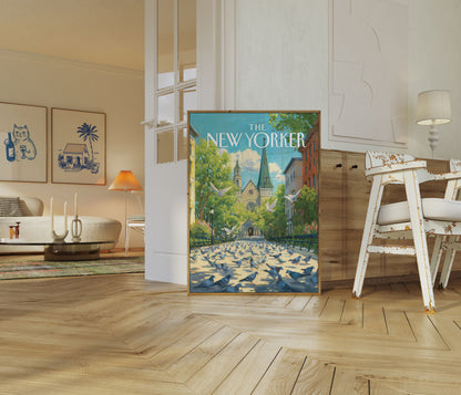 City Pigeons New York Poster