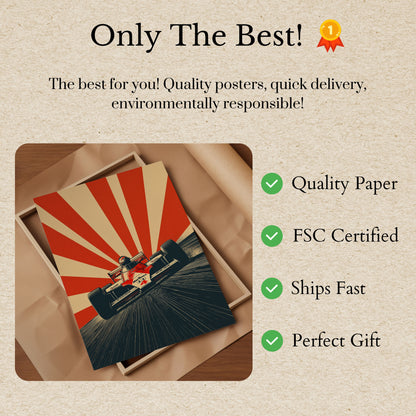 Marlboro Racing Speed Burst Poster