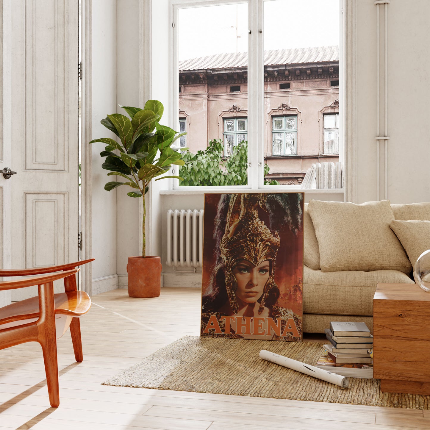 Gudinde Athene Antik Mytologi Plakat