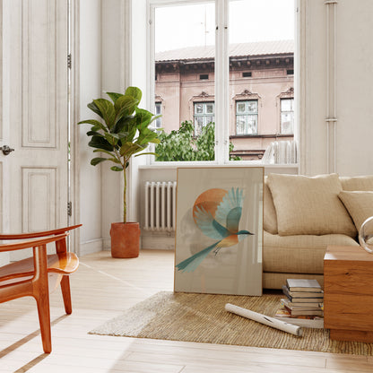 Elegant Fugls Flugt Plakat