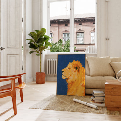 Golden Lion Profile Poster