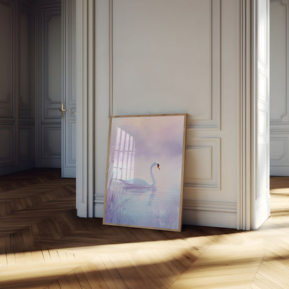 Affiche sereine du Lac des cygnes