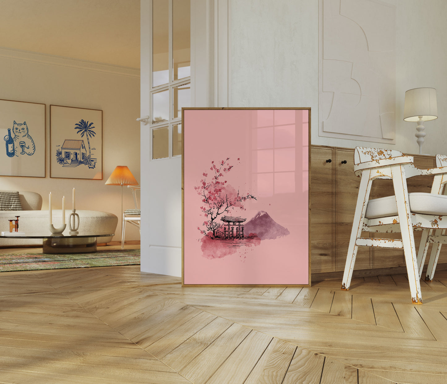Pink Japanese Mountain Blossom Poster