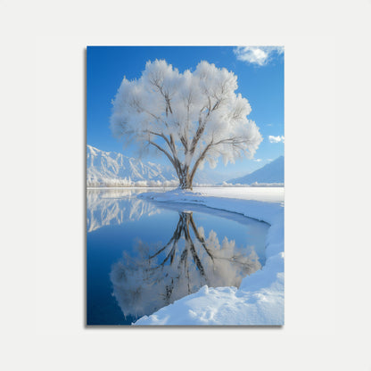 Póster de invierno de Frosted Solitude